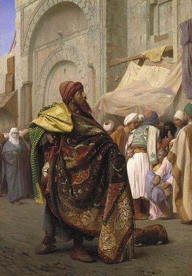 Jean Leon Gerome Carpet Merchant of Cairo oil painting image